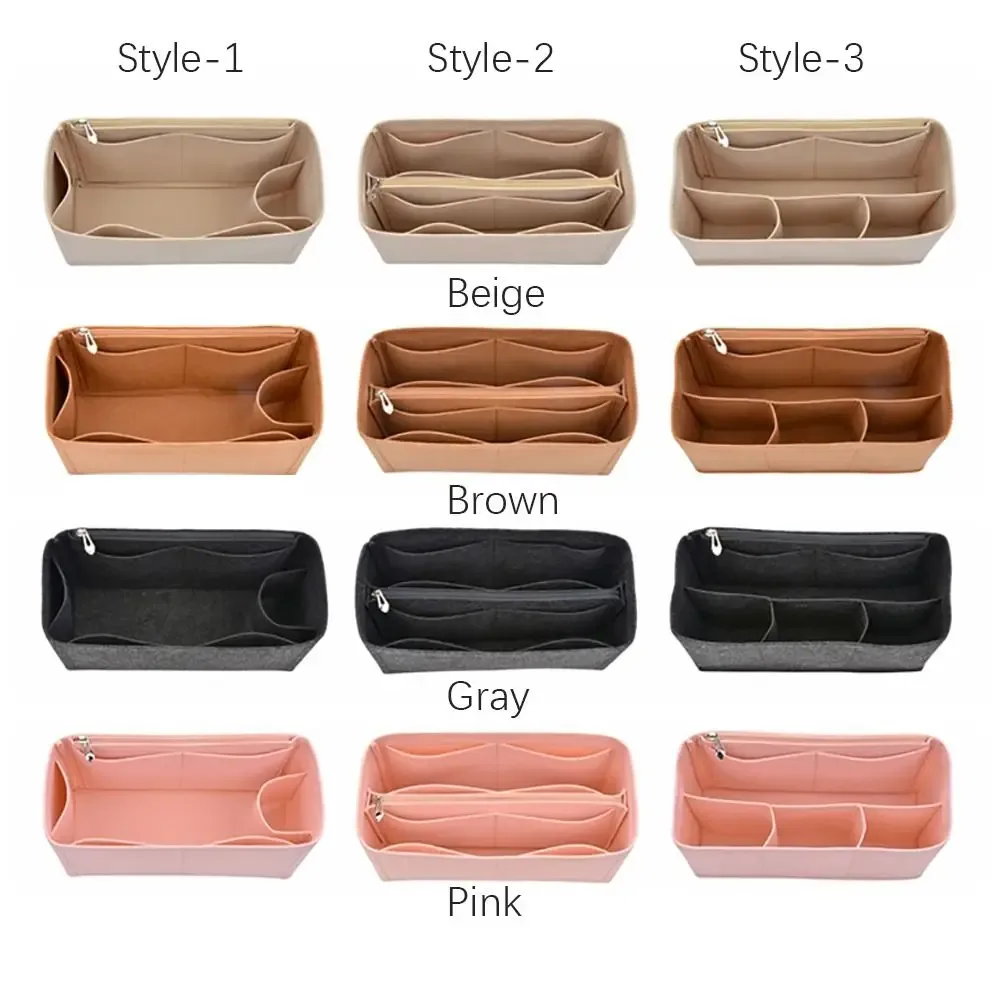 organisateur intérieur pour sac à main, insert en feutre, doublure de sac, pochette de rangement pour sac à main, compatible avec liz visetos