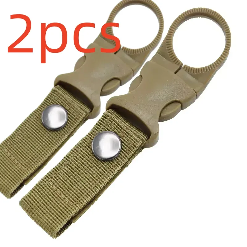mousqueton porte-bouteille d'eau, clip de fixation pour ceinture et sac à dos, en sangle nylon multifonction