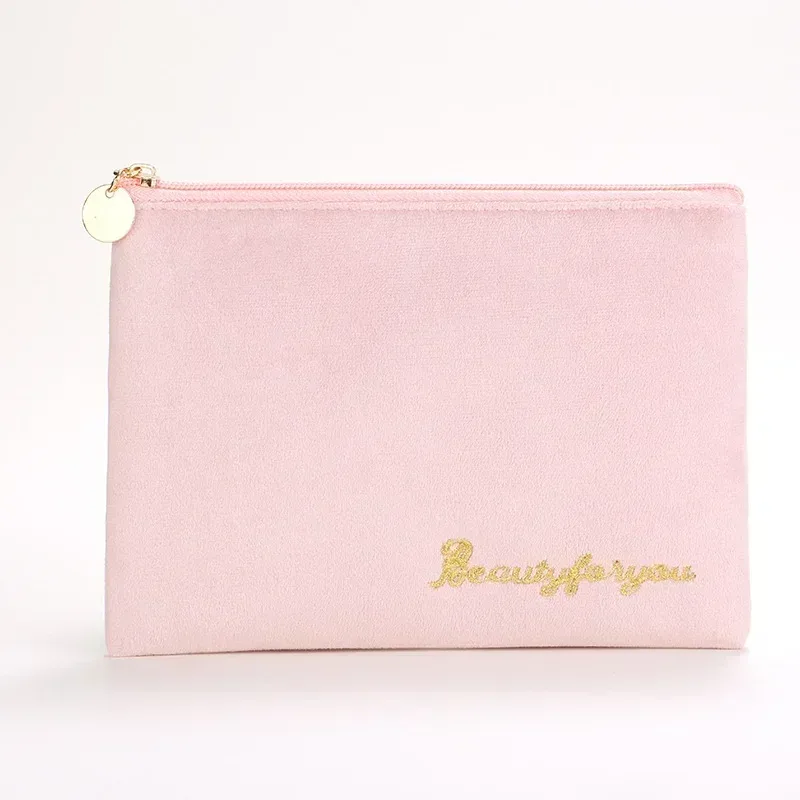 mode femmes sac cosmétique voyage serviette hygiénique maquillage articles de toilette lavage organisateur sac de rangement velours nécessaire maquillage pochette