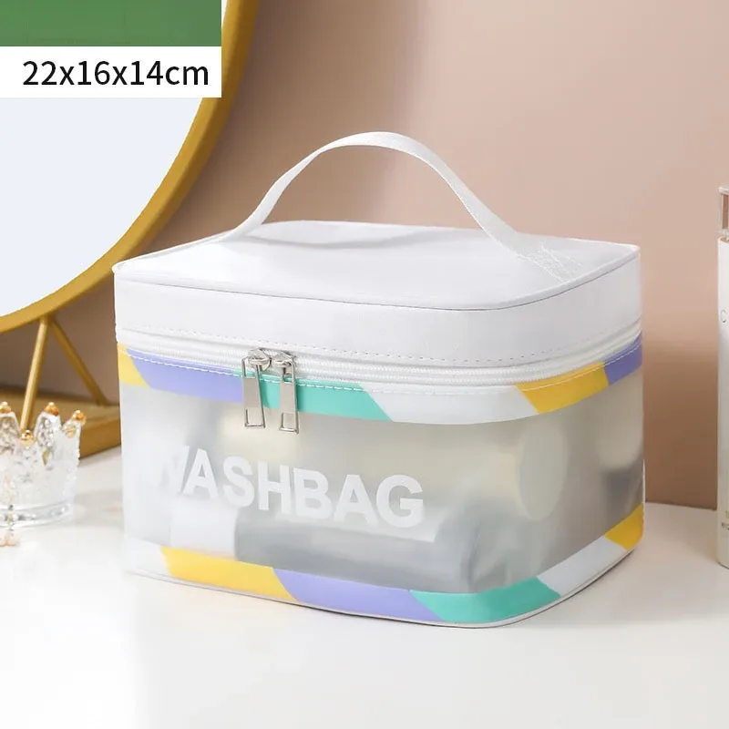 trousse de maquillage mate, grande capacité, imperméable, sac de rangement pour cosmétiques, trousse de maquillage portable à main