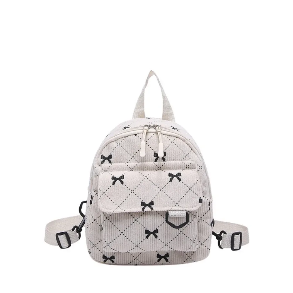 mini sac à dos imprimé nœud papillon, sac à bandoulière de voyage, sac de rangement de cosmétiques, sacs à livres pour étudiants coréens ins, sac à dos décontracté