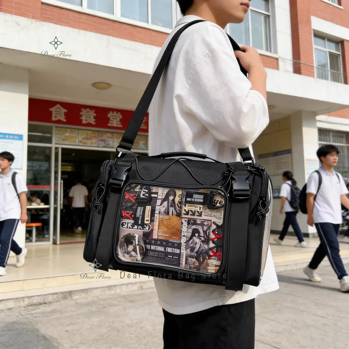 nouveau sac à bandoulière y2k ita grande capacité, sac de sport transparent pour filles, sac messager mignon, sacs à main de banlieue diy