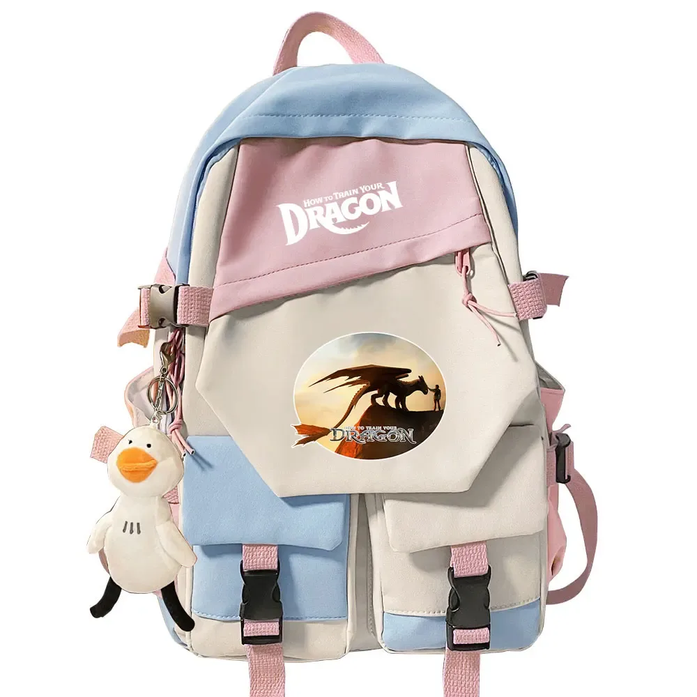 sac à dos pour filles et garçons « comment dresser son dragon », sac à dos pour l'école, sac à dos pour adolescents, femmes, voyage, ordinateur portable, sac à dos pour étudiants, mochila