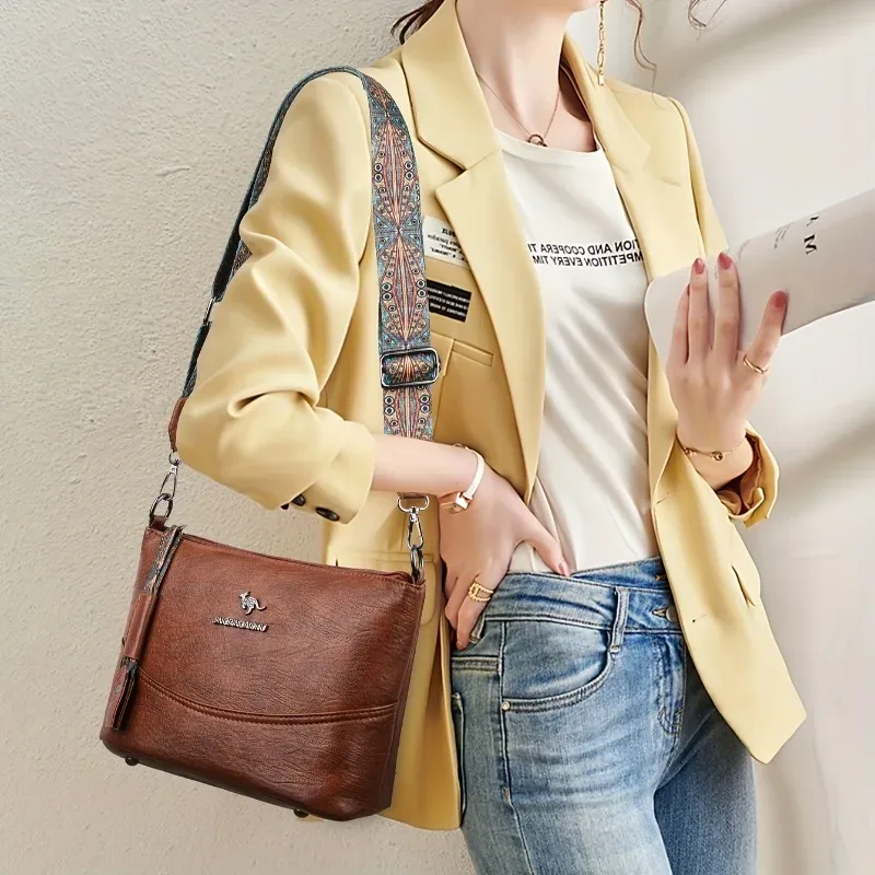 sac fourre-tout rétro pour femmes, sac à main élégant avec bandoulière/bandoulière réglable, sac à main polyvalent pour le travail, les voyages, l'usage quotidien