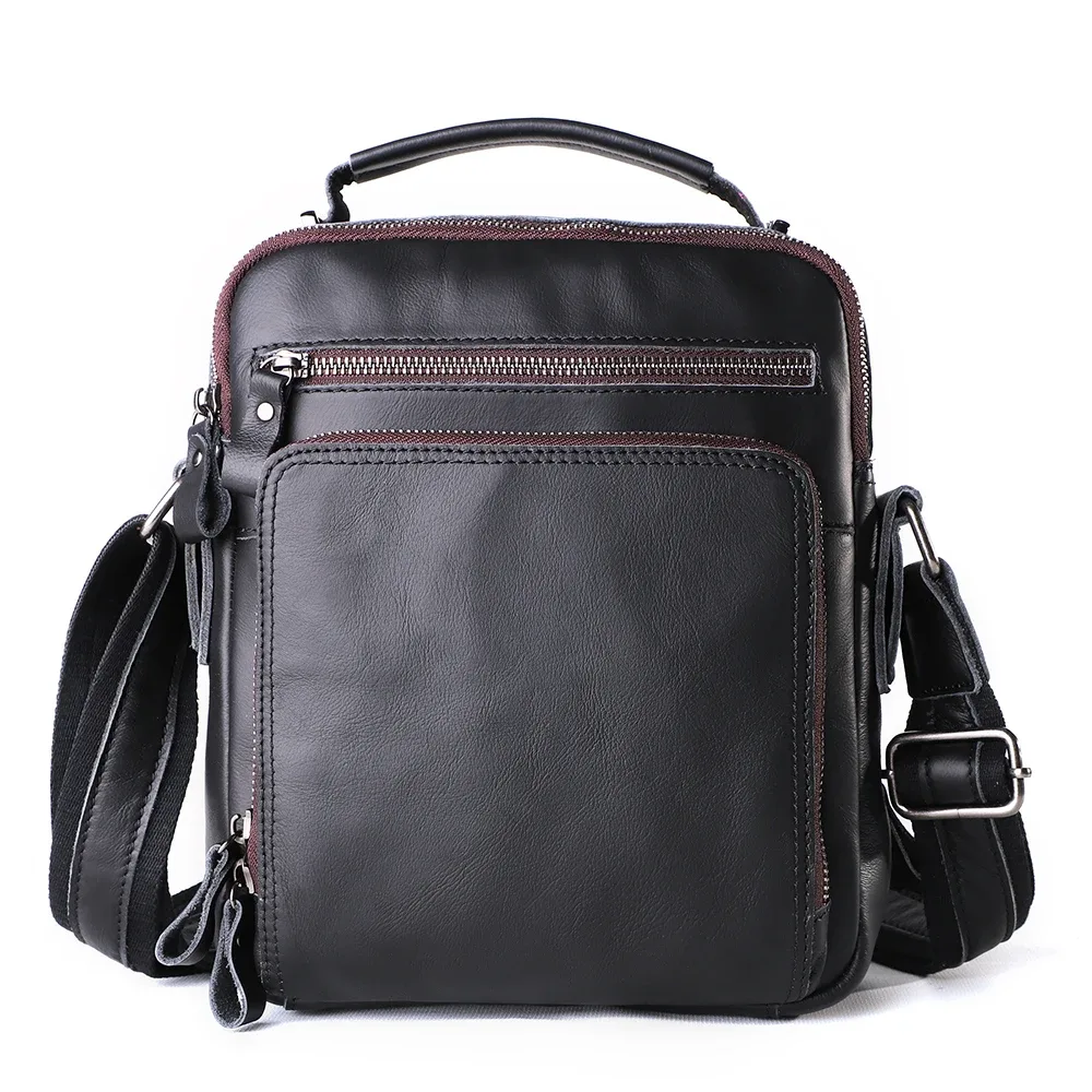 joyir nouveau cuir véritable hommes vintage sacs à main petit rabat hommes sac à bandoulière décontracté bureau sacs de messager mode sac à bandoulière