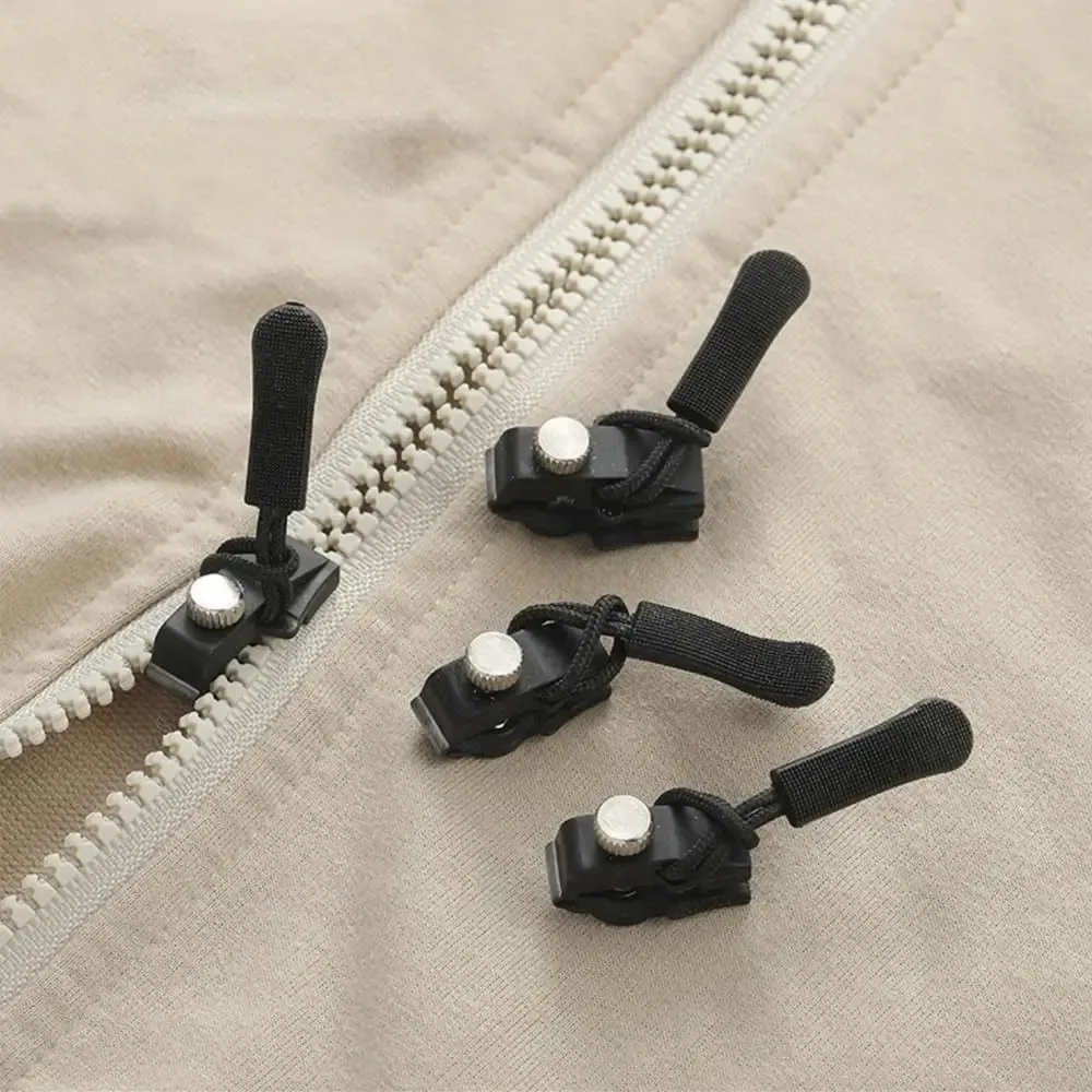 Kit de réparation de fermeture éclair durable, 3 tailles différentes, tête de fermeture éclair parfaite, outils de couture, remplacement de la mauvaise construction, extracteur de fermeture éclair instantané