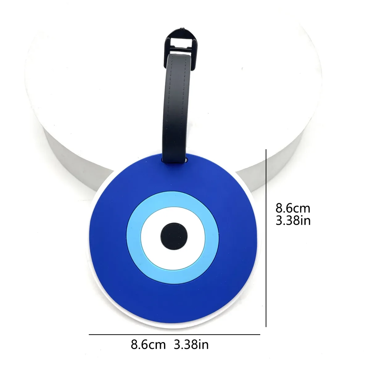 étiquette de bagage mignonne en caoutchouc souple étiquette de bagage anti-perte avec adresse (conception de dessin animé) étiquette de bagage pour la logistique, l'embarquement et le vérifié b