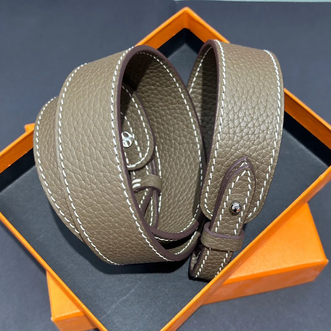 Sangle en cuir véritable pour sac à bandoulière pour femme, accessoire de luxe pour sacs à main, sangle pour sacs H, sac de marque de créateur célèbre