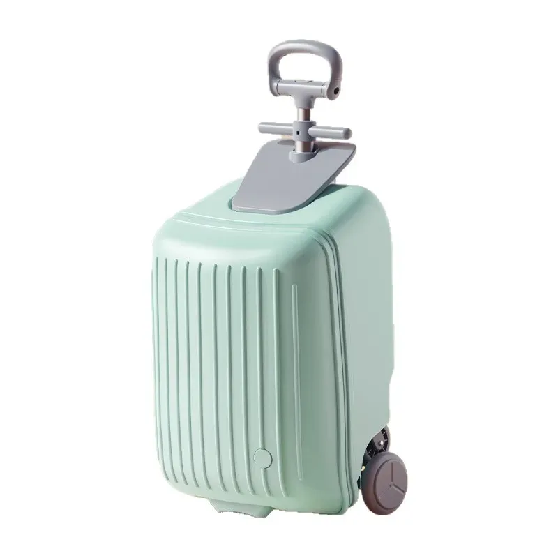 valise de voyage multifonctionnelle pour enfants, chariot à roulettes 20 pouces, bagage à main, chariot porteur pour les voyages