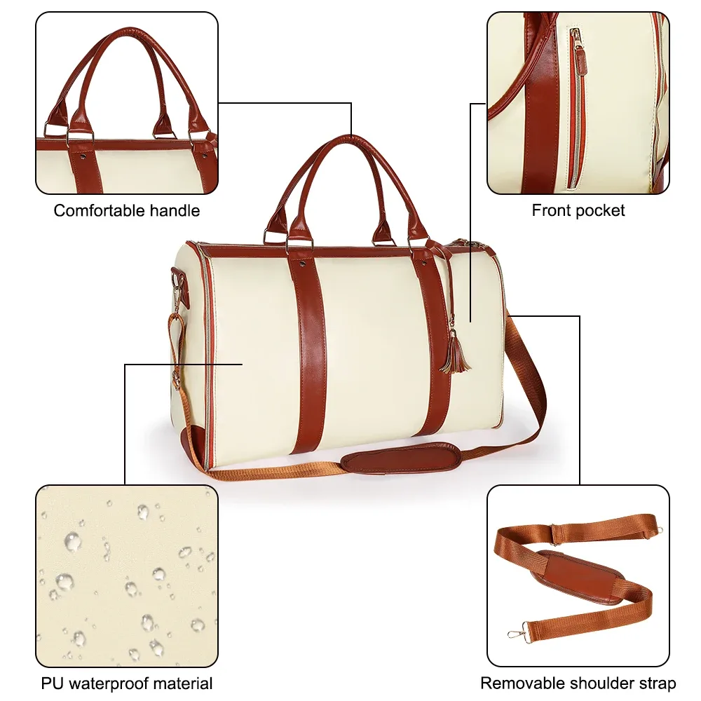nouveau sac à main pliable vêtements de voyage pour femmes fourre-tout grande capacité bagages sac à main sport en plein air fitness organisateur multifonction