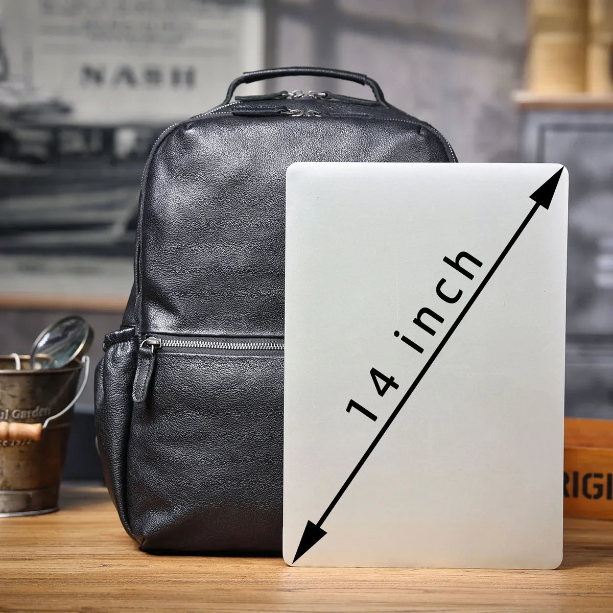 sac à dos décontracté en cuir véritable pour hommes, sacoche pour ordinateur portable, sac de voyage en cuir de vache de première qualité, style preppy à la mode
