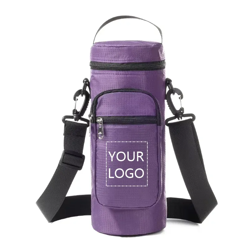 sac de glace oxford personnalisé, sac de rangement portable étanche isolé et pour bouteille d'eau froide, adapté aux voyages, camping et randonnée