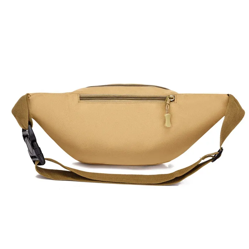 nouvelle sacoche de taille multi-compartiments à quatre fermetures éclair pour homme, sac de poitrine de sport et de loisirs pour femme, portefeuille de voyage pour téléphone portable
