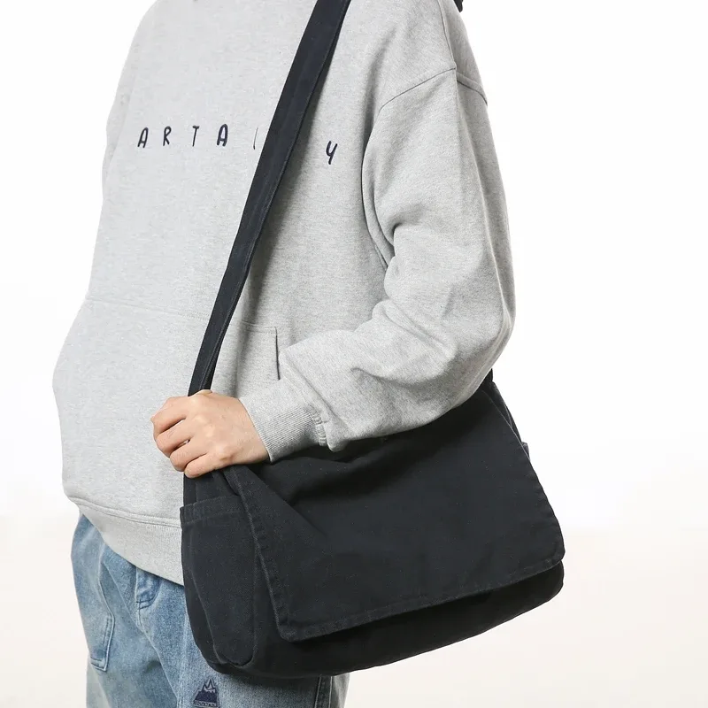 sac messager minimaliste de grande capacité pour hommes, sac à bandoulière décontracté, adapté aux vacances, aux activités de plein air, au déplacement quotidien
