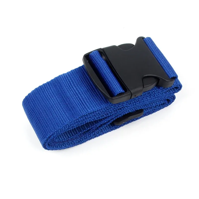 sangles de bagage droites pour valise, ceinture de bagage en polyester avec boucle de déverrouillage réglable, accessoire de voyage