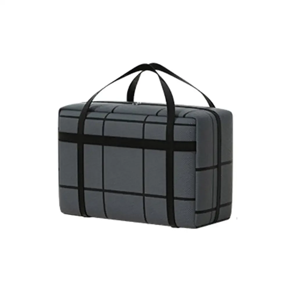 sac de rangement pliable en tissu non tissé de grande capacité, anti-poussière et résistant à l'humidité avec fermeture éclair, sac de voyage portable pour bagages mobiles