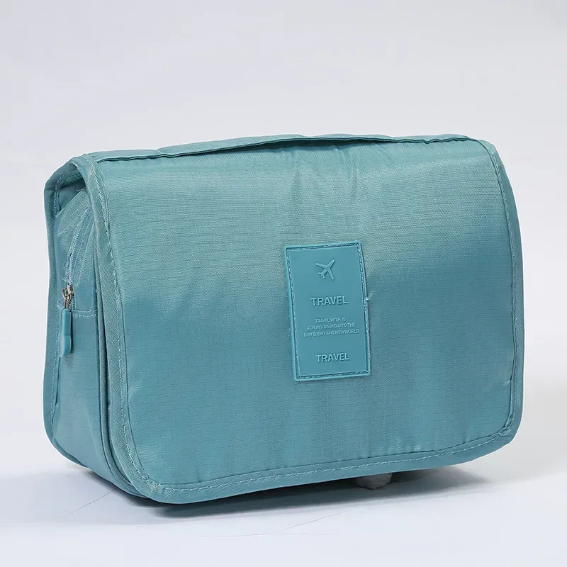 sac de maquillage de haute qualité pour femmes, sac à cosmétiques de voyage, crochet, organisateur de produits de toilette, rangement étanche, sac de lavage suspendu pour salle de bain