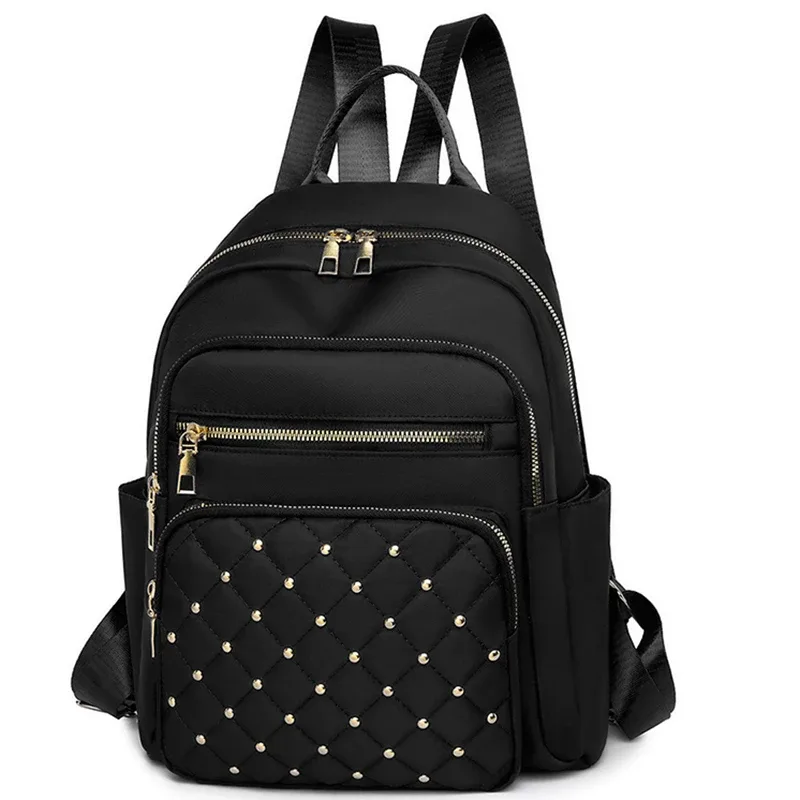 sac à dos matelassé léger et respirant, sac à dos multi-poches en similicuir pour femmes, pour le transport quotidien et les trajets domicile-travail
