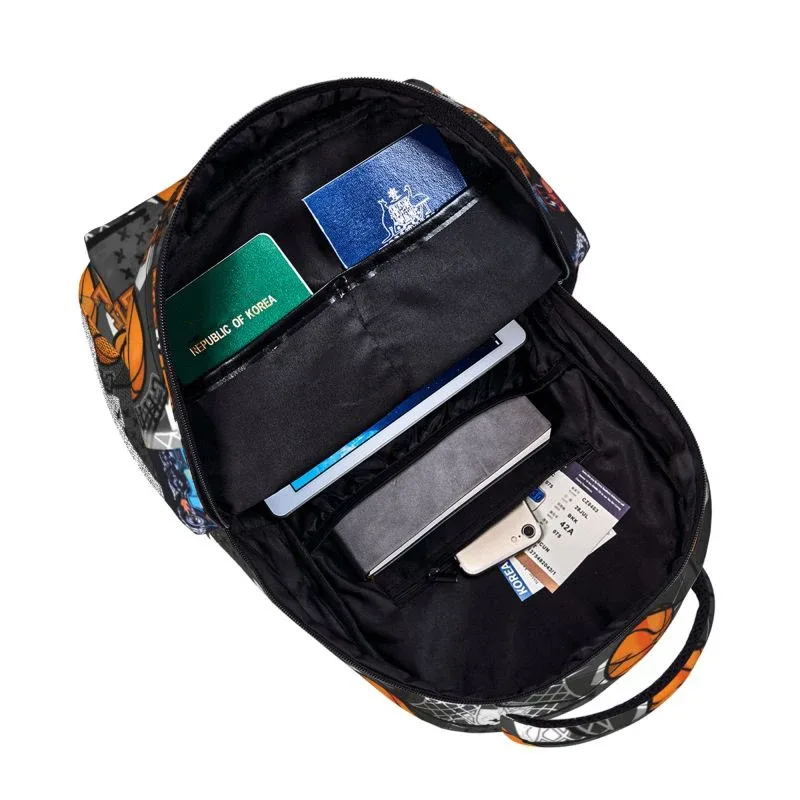 sacs à dos imprimés de basket-ball pour garçons/filles, meilleurs cadeaux pour enfants, sacs pour ordinateur portable à dessin animé 2d, cartable d'adolescent, loisirs en plein air
