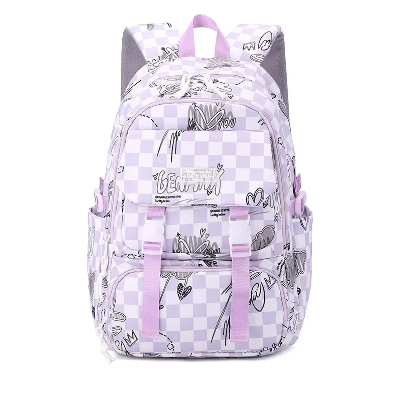 sacs à dos pour filles impression nylon sacs d'école primaire imperméables grade 1-6 grande capacité sac à bandoulière pour enfants mochila escolar