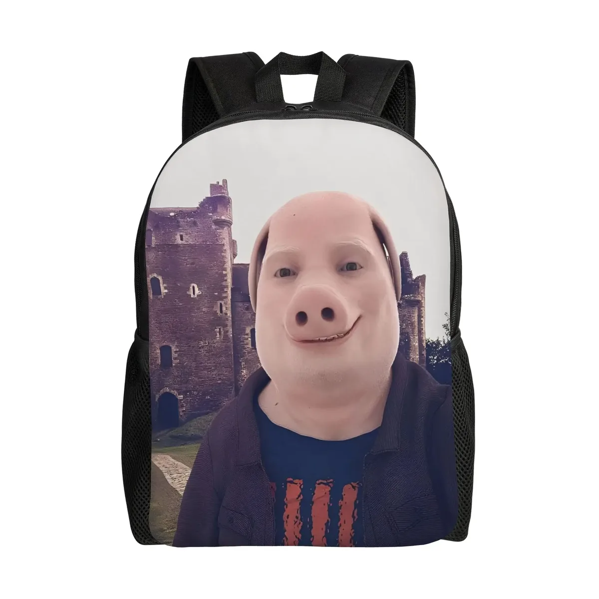 sac à dos fantaisie tung tung tung sahur john pork pour garçon, grands sacs d'école de voyage, sac à dos coloré