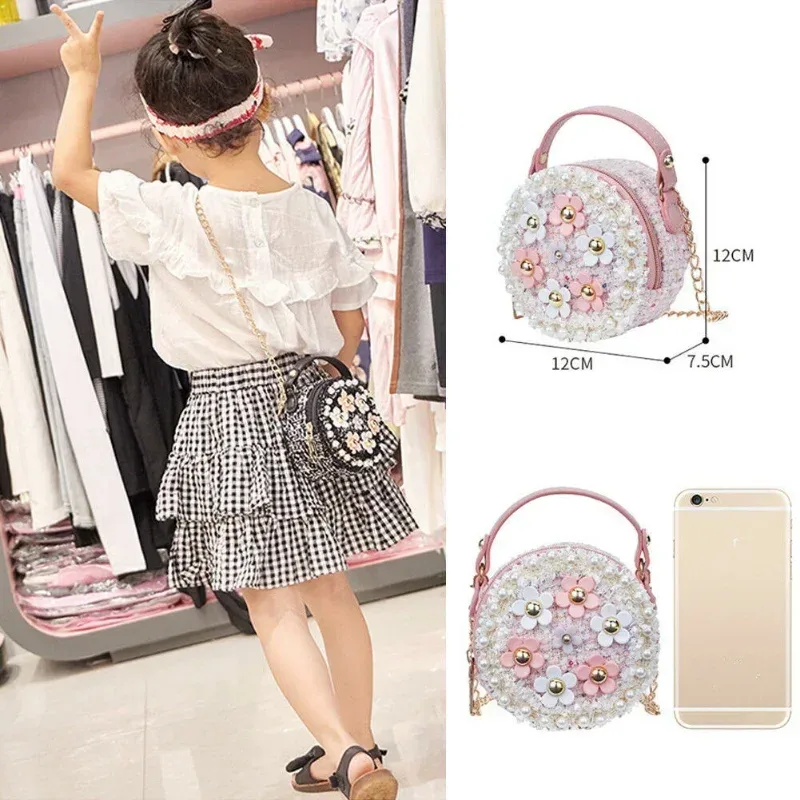 sac à bandoulière princesse pour femmes et petites filles, joli sac à fleurs pour enfants, sac messager pour bébé, initié, tout-petit, nouveau