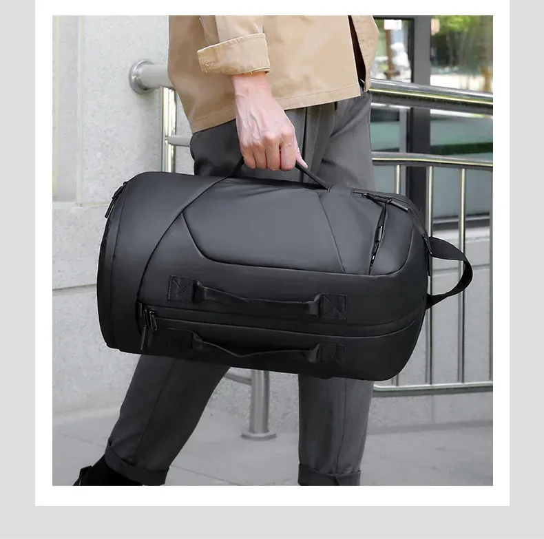 sac à dos pour hommes sac à dos de voyage portable à double dos sac à dos étanche de grande capacité sac à dos d'embarquement multifonctionnel