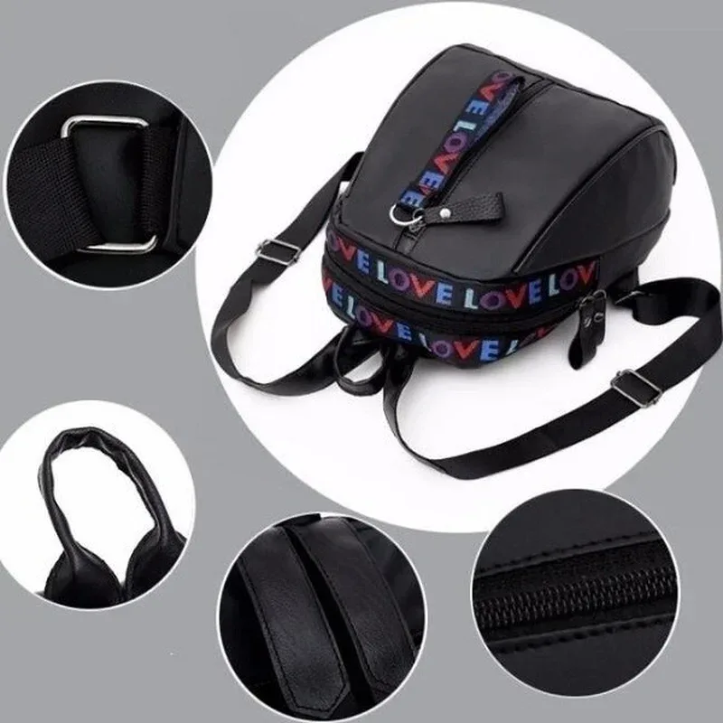 mini sac à dos pour hommes, petit sac d'école à bandoulière noir pour hommes, toile de styliste, étanche, sport, voyage
