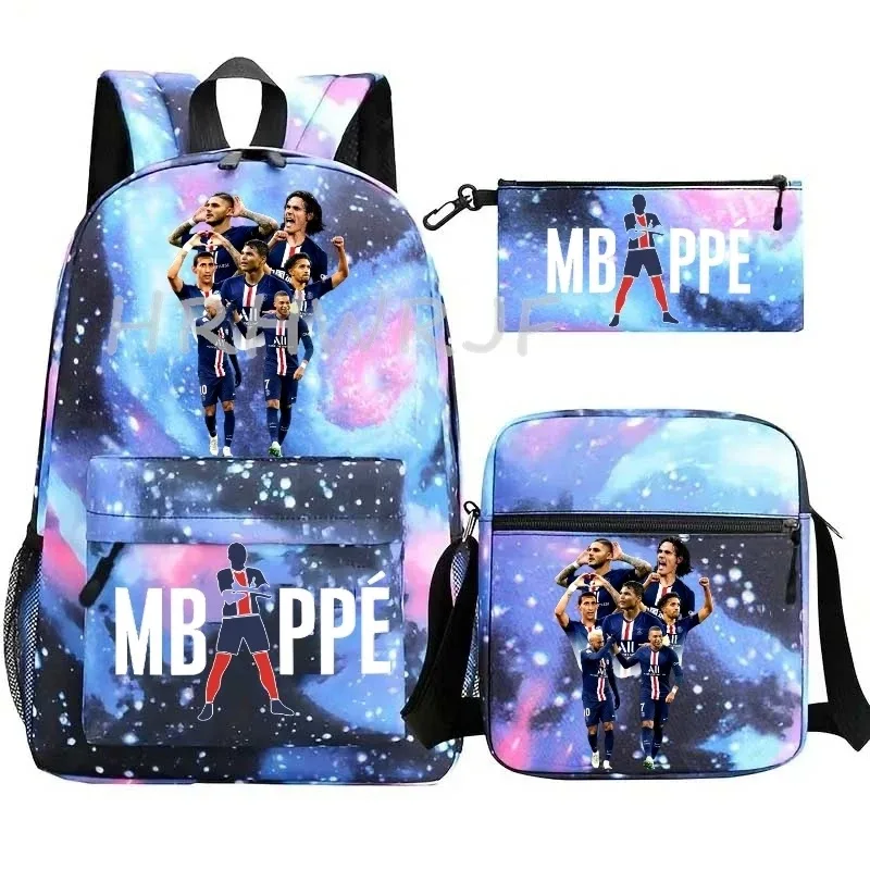sacs à dos neymar, lot de 3, grand sac de voyage pour adolescents, sac d'école, sac à dos de sport, sac à dos décontracté en nylon classique pour ordinateur