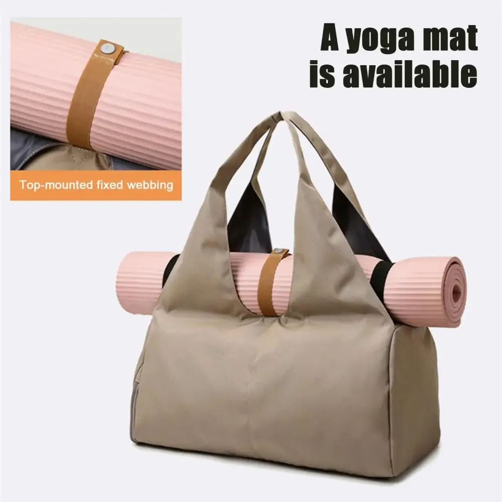 sac porte-tapis de yoga pour femmes, sac à bandoulière pour entraînement sportif, fitness, danse, sacs de rangement de voyage, fourre-tout sec et humide