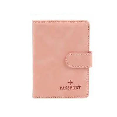 porte-passeport en cuir couvre étui étanche voyage carte de crédit portefeuille mignon passeport livre pour femmes/hommes boucle passeport couverture