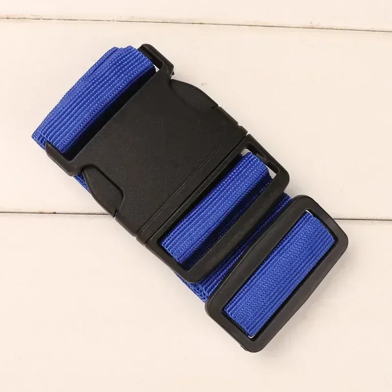 sangle de bagage réglable de 2m, 1 pièce, ceinture croisée, emballage valise de voyage, sangle à boucle de verrouillage en nylon, ceintures de bagages, accessoires de sac de camping