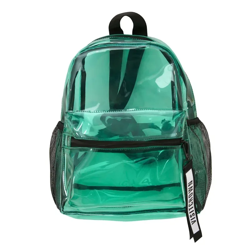 sac à dos transparent en gelée, sac de plage décontracté, sac à bandoulière double polyvalent pour les élèves du collège et du lycée et les étudiants de l'université