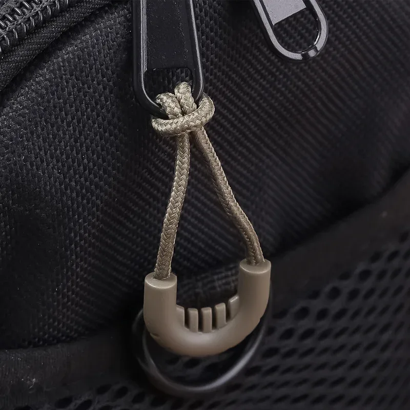 sac à dos à fermeture éclair flexible, pratique, cartable à fermeture éclair en pvc, extension de fermeture éclair légère, tête de corde, accessoires de sac portables