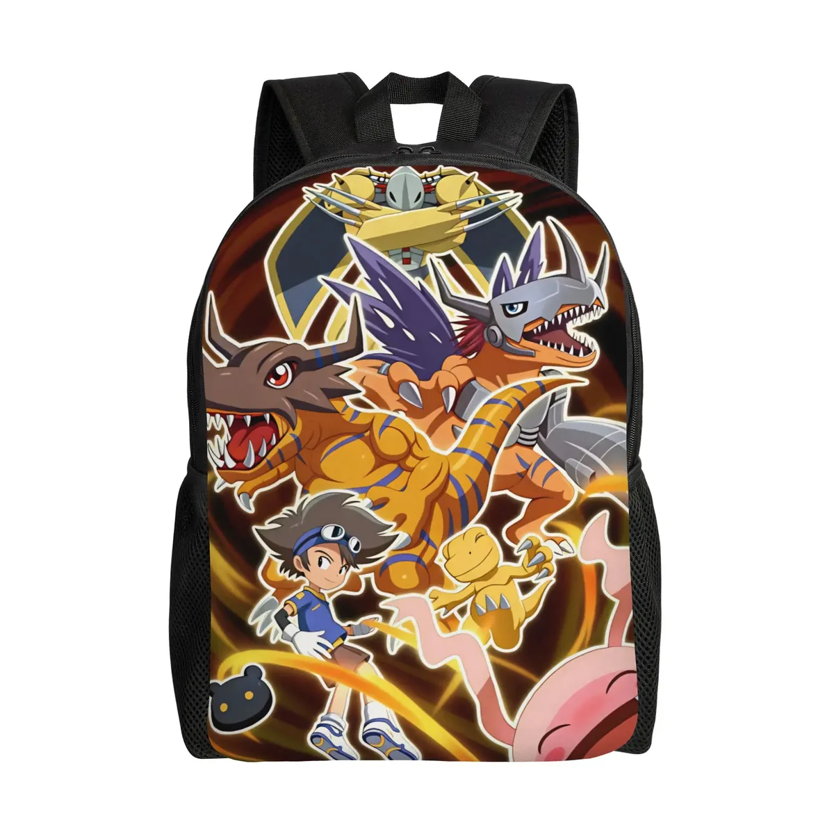 sac à dos digimon, sacs à dos de trekking pour garçons et filles, grands sacs personnalisés pour le lycée, joli sac à dos