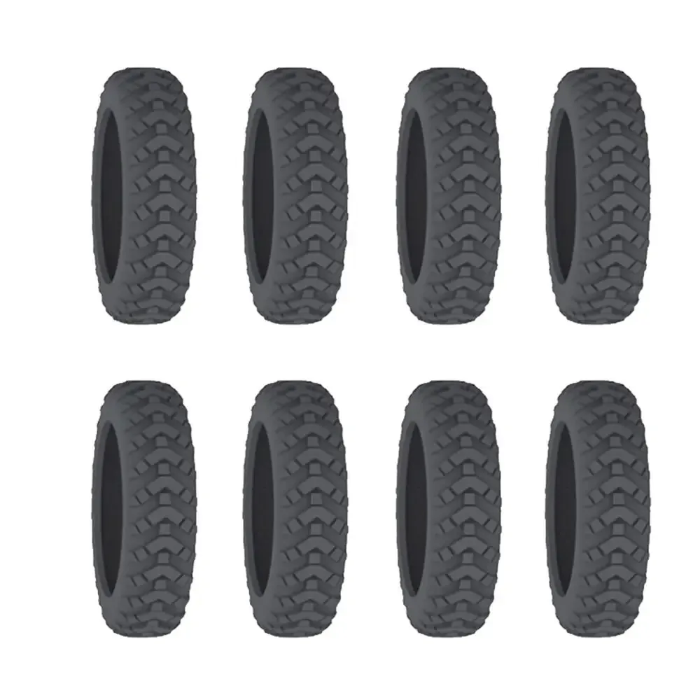 8 housses de protection épaisses pour roues de bagages, douces et silencieuses, adaptées aux accessoires tels que les chariots à main, les boîtes et les tabourets