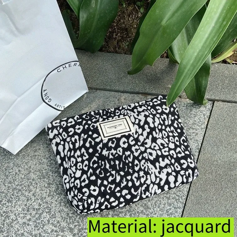 sacs à cosmétiques college léopard pour femmes, trousse de maquillage portable simple pour dames, sacs à main de voyage en plein air, sac de rangement de lavage féminin, mode