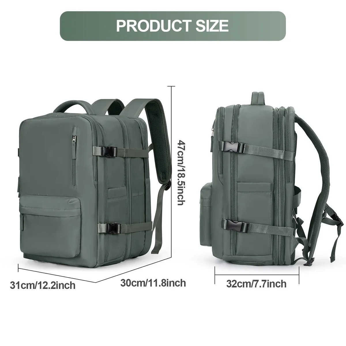 sac à dos de voyage aérien étanche pour hommes et femmes, bagages à main, sacs pour ordinateur portable, grande capacité, sac initié, 6 000