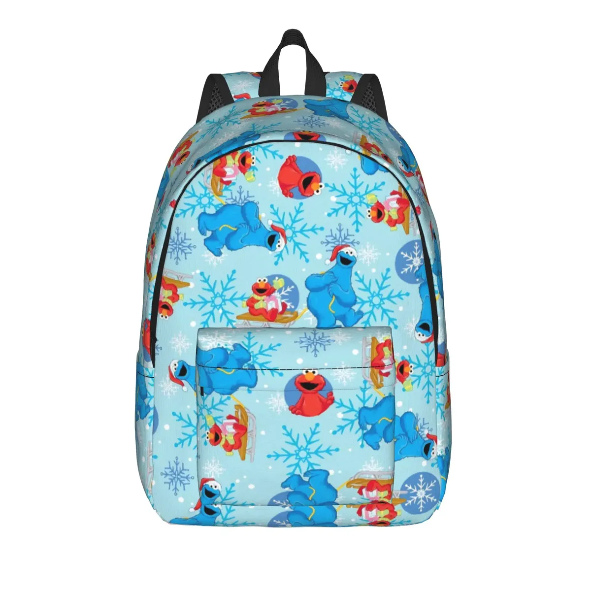 sac à dos décontracté sesames streets, durable, pour le lycée, la randonnée, les voyages, motif de faces cubiques, sac à dos de jour pour hommes et femmes, sacs en toile pour l'université