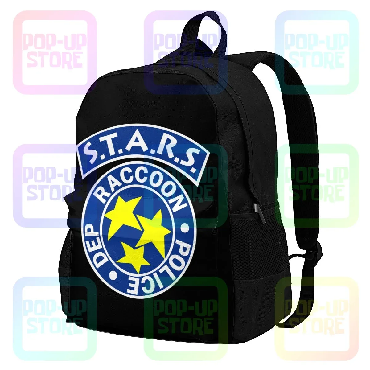 sac à dos de grande capacité, avec logo étoiles, raton laveur, ville, police, mal, voyage, natation, sport, école, sport