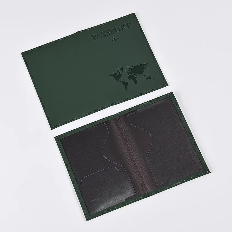 porte-passeport de voyage housse pour femmes hommes en cuir pu carte billet passeport couvre support accessoires de protection