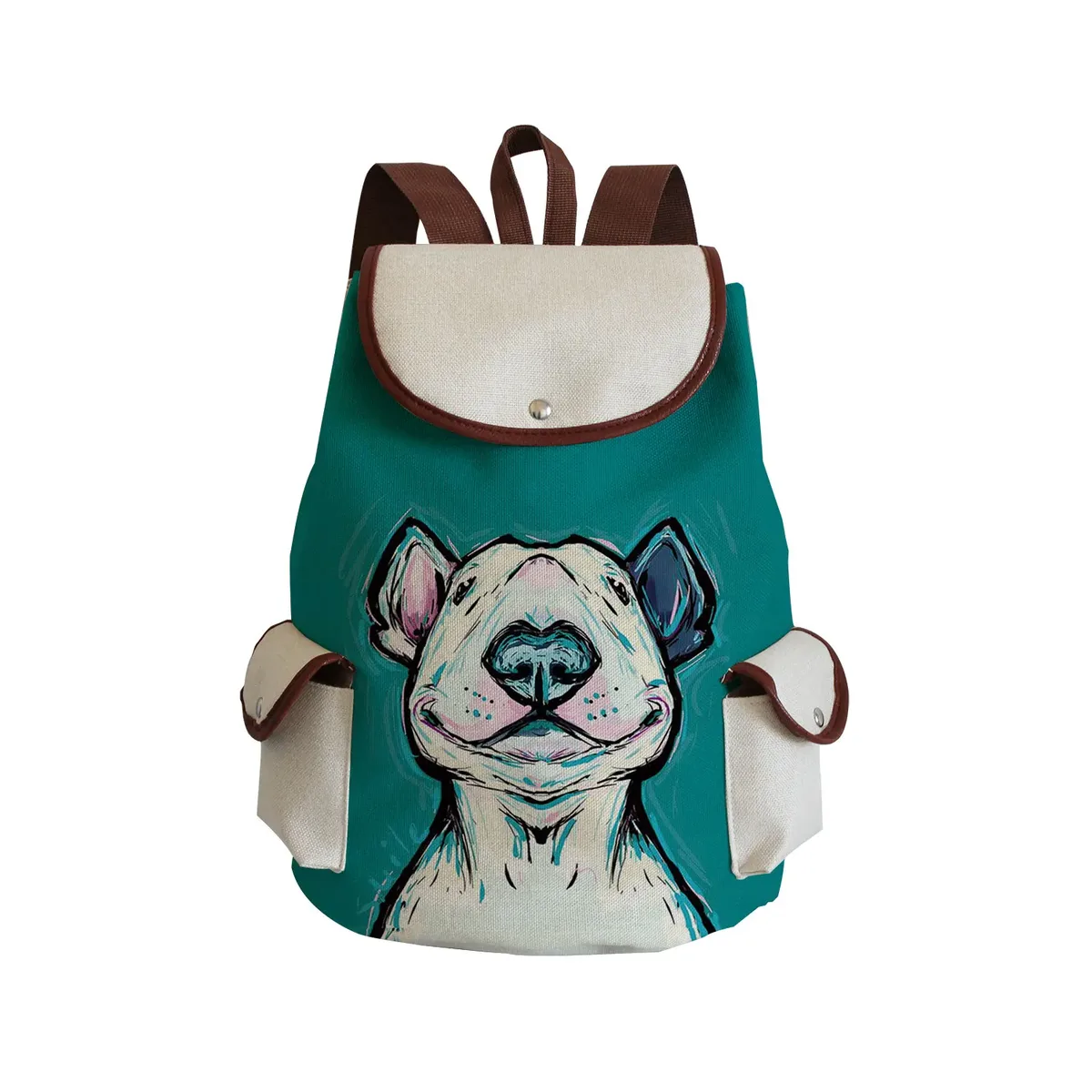 sac à dos personnalisé avec peinture à l'huile et imprimé de chien lévrier, sacoche de styliste durable pour shopping et voyage, accessoire d'extérieur décontracté pour femme