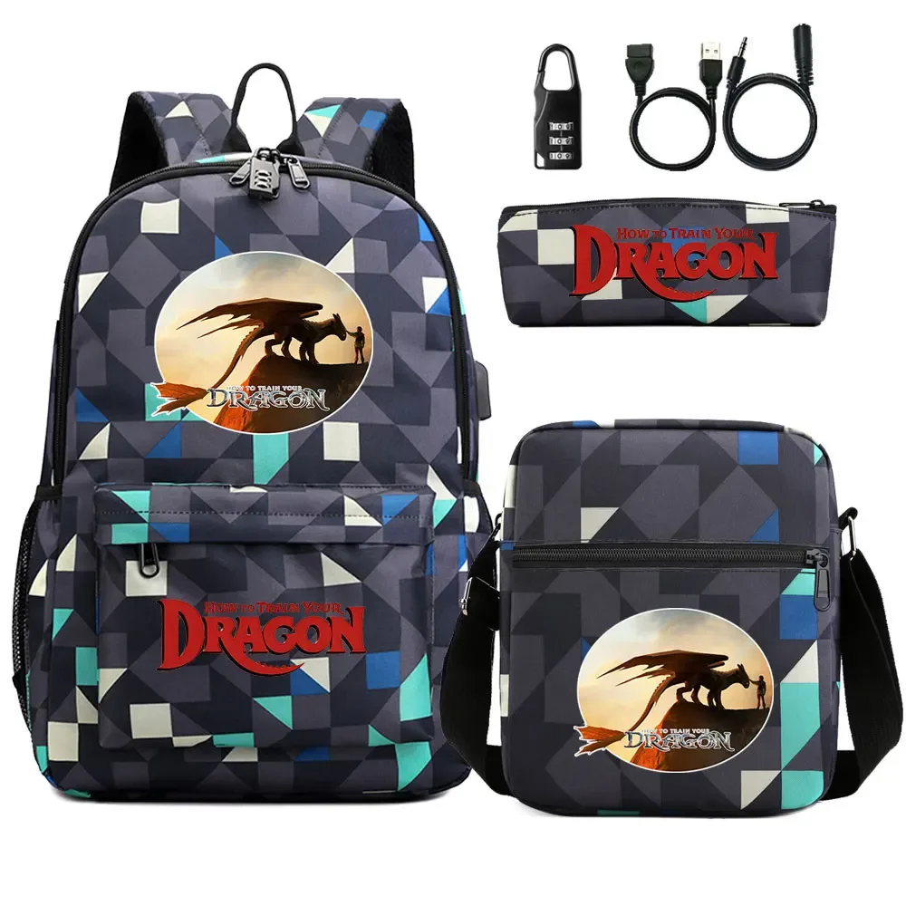 sac dos oxford université logo how to train your dragon motif dragons poche téléphone portable bandoulière arquée fermeture éclair usage enfant voyage