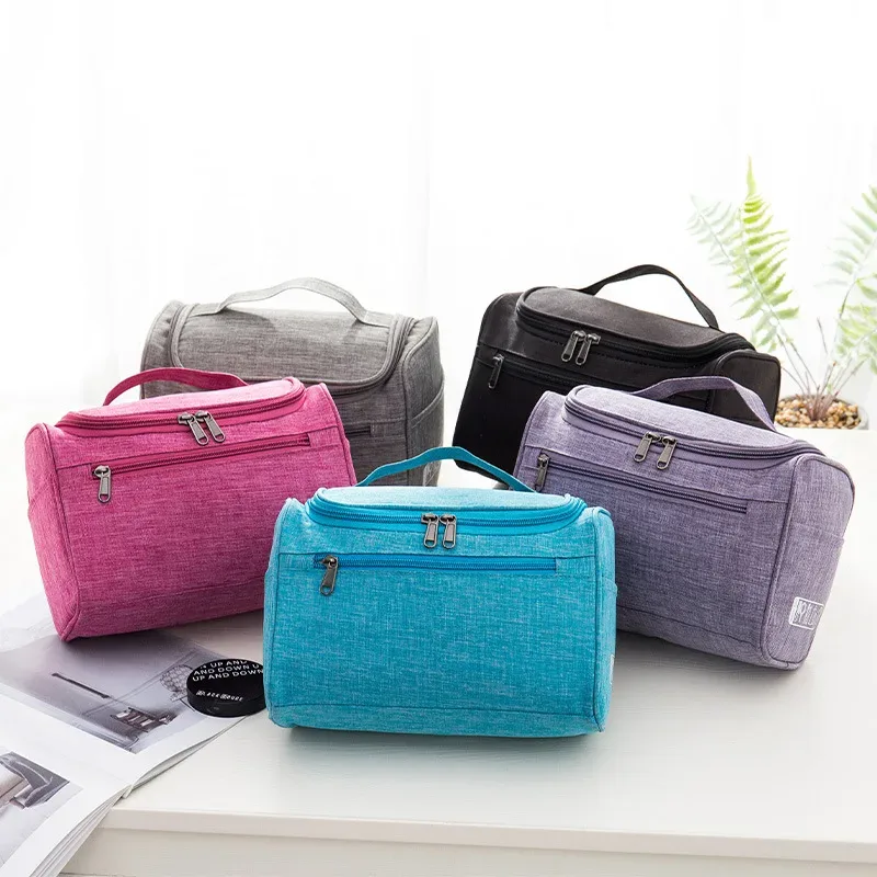 sac à cosmétiques portable suspendu, organisateur de rangement pour articles de toilette de voyage, trousse de toilette pour hommes et femmes, accessoire de maquillage