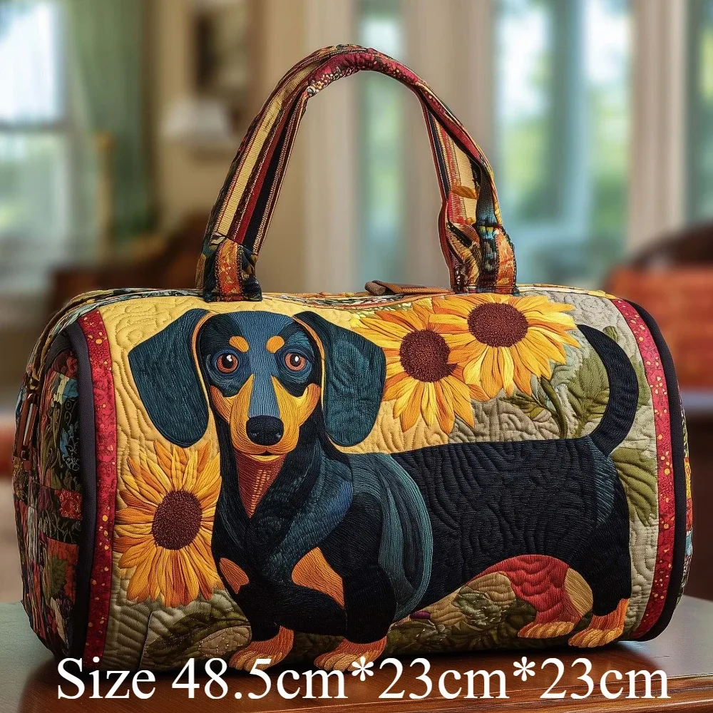 sacs de voyage pour chien matelassés imprimés en 3d, sacs de voyage pour animaux de compagnie artistiques, durables, pour le week-end, la salle de sport, le yoga, design unique pour teckel, corgi, bouledogue français