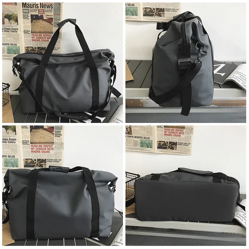 sac de voyage personnalisé avec logo imprimé pour couples, sac à bandoulière de grande capacité, sac à bagages, sac de sport et de fitness