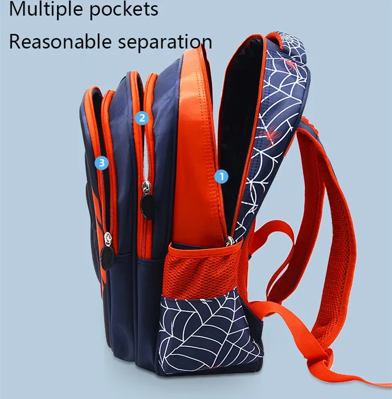 mode enfant sac à dos enfants garçons sac d'école rouge et noir motif araignée sac à dos avec trousse à crayons ensemble enfants fille boutique sac
