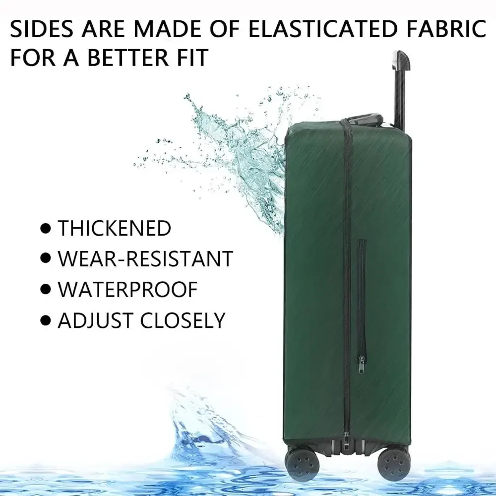 nouvelle housse de valise transparente en pvc, imperméable, sans démontage requis, housse de voyage, housse de protection de bagages transparente et élastique