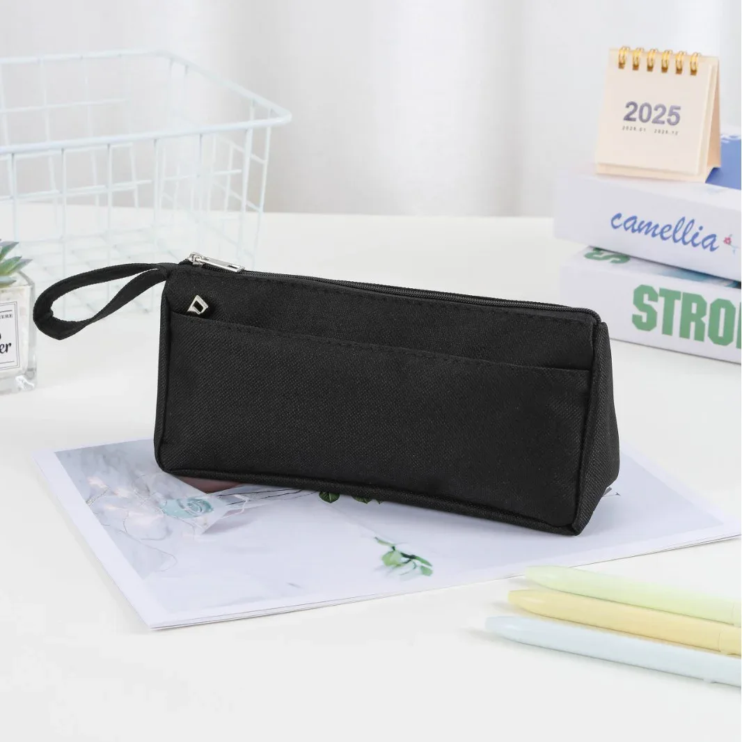 sac de rangement multifonctionnel personnalisable avec votre nom, élégant et minimaliste, trousse de maquillage, trousse de toilette, trousse à crayons