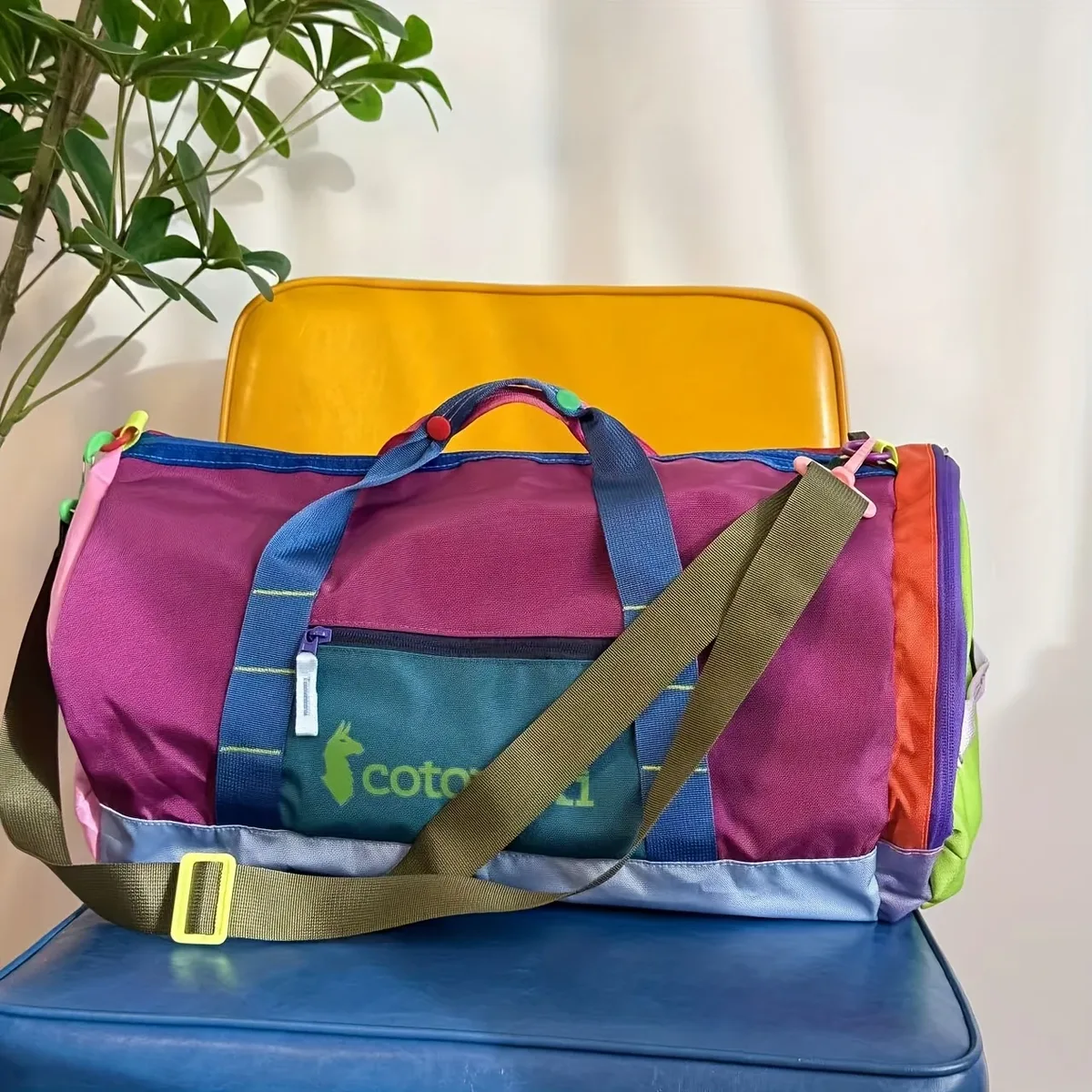 sac fourre-tout en nylon motif alpaga unisexe, sac à bandoulière pour sports de plein air, yoga, voyage, fitness, rangement, cadeau de noël